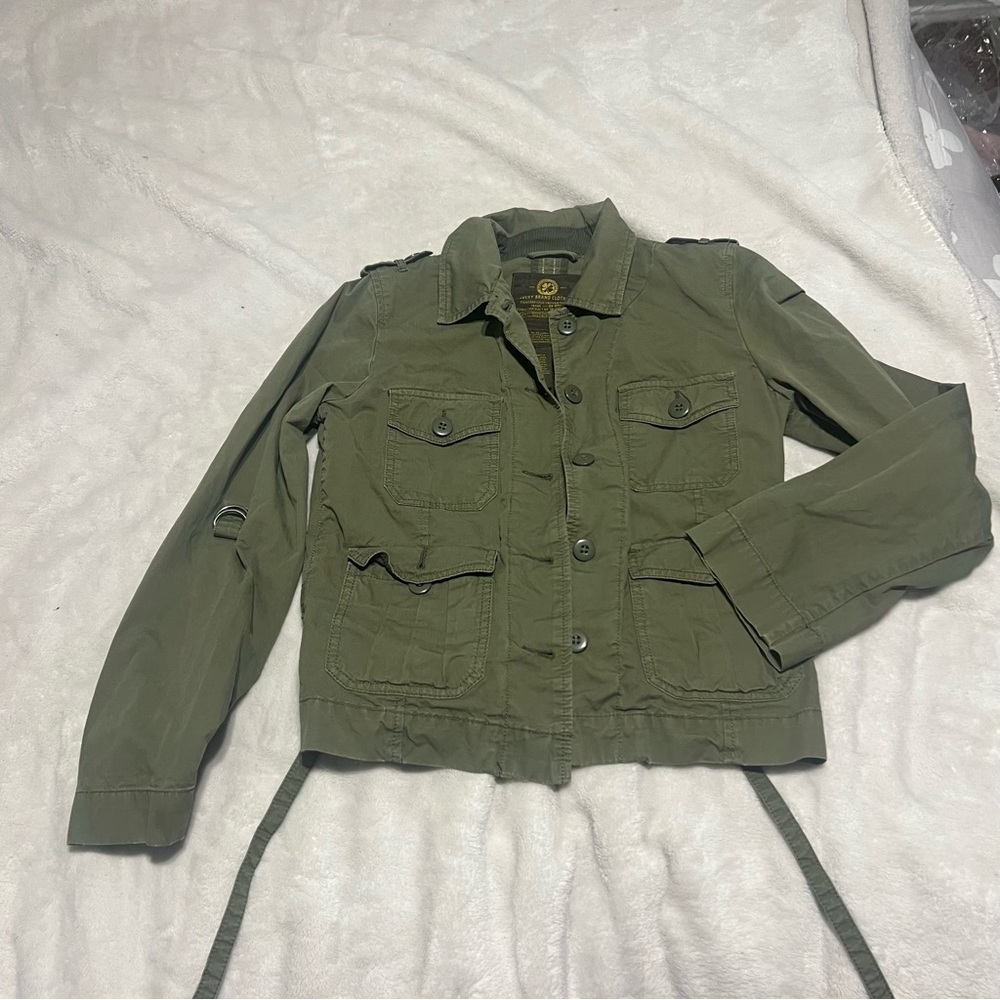 Lucky Brand Women's Olive Military Jacket